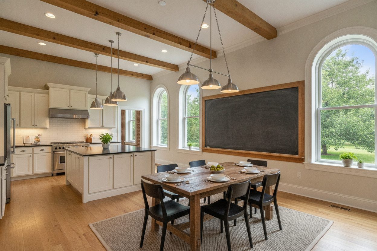 Kitchen of the converted schoolhouse in Galena, IL